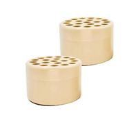 Kznifmk Ikebana - Supporto per a spirale, griglia floreale riutilizzabile per vaso, modellatore di fiori per fiori, facile installazione (L/Beige-Giallo)