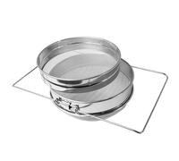 Kznifmk In Acciaio Inox Miele Scolapasta Doppio Setaccio Frammento di Miele Colino Estrazione di Miele Attrezzature per 5 Galloni Secchio Miele