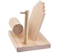 Kznifmk in legno supporto per orecchini display supporto supporto per presentazione ornamenti