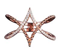 Kznifmk in rosa e diamanti alla moda da , a croce a forma di V (US7)