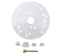 Kznifmk Kit di piastra di base per router di contorno, piastra di router compatta con viti, piastra di base del router universale, installazione facile
