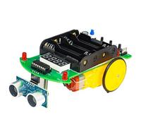 Kznifmk Kit di Saldatura per Auto ad Ultrasuoni ed Evitamento di Ostacoli, Microcontroller, Programmazione di Auto Intelligente, Pratico e Facile da Usare