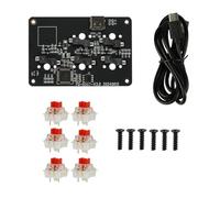 Kznifmk Kit di tastiera Mini 3D con stampa fai da te - Personalizzazione dei pulsanti meccanici RGB fai da te per Win/MacOS - Regalo fai da te