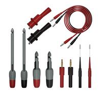 Kznifmk Kit di Test di Potere Sonda di Filettatura Robusta Kit Clip di Filettatura Isolati Gancio di Test Infrangibile Morsetto Coccodrillo A