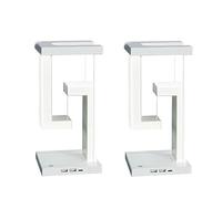 Kznifmk Lampada da Tavolo Sospesa, Ricarica Wireless per Telefono Cellulare, Luce Notturna, Regalo per La Fidanzata, Lampada D'Atmosfera da Comodino