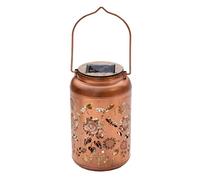 Kznifmk Lanterne Solari Luci A Forma di Libellula Decorazione per Esterni Lanterna Sospesa Impermeabile Metallo LED Luce A Forma di Girasole Giardino