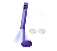 Kznifmk Luce UV magnetica portatile per le unghie: asciuga unghie UV indurimento tampone per unghie supporto magnetico LCD portatile