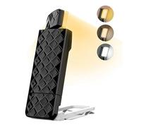 Kznifmk Luci per Libri, Lampada da Lettura Ricaricabile A Letto, Luci da Lettura Regolabili Intelligenti, Lampada Notturna Portatile con Segnalibro Facile da Installare Facile da Usare Nero