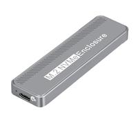 Kznifmk M.2 NVMe in Lega di Alluminio Grigio Spaziale con Interfaccia USB3.2 GEN2x2 20 Gbit/S per Trasferimento Ad Alta Velocità Dati.