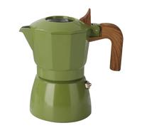 Kznifmk Macchina da caffè e caffettiera sulla stufa, caffettiera italiana classica, caffettiera moka, caffettiera alla moda stile antico, facile da usare 9 x 13,5 cm