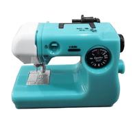 Kznifmk Macchina da Cucire Portatile in Plastica Rosa/Blu/Rosso Accessori da Cucito per Domestico Mini Macchina Da Cucire Elettrica A