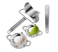 Kznifmk Macchina per Gnocchi 4 Pezzi, Stampo per Pressa Empanada e Taglierina per Pasta Sfoglia per Ravioli Cinesi Wonton Pie, Utensili da Cucina