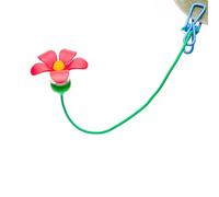 Kznifmk Mangiatoia per uccelli per mangiatoie per uccelli portatili con mangiatoie per uccelli rossi per gli amanti degli uccelli con clip