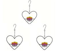 Kznifmk Mangiatoie per uccelli 3 pezzi per esterni da appendere alla prova di formiche e , facile da riempire e pulire, mangiatoia per uccelli appesa a un posto pittoresco