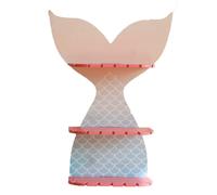 Kznifmk Mensola da parete in legno colorato a forma di coda di pesce in decorazione della camera da letto per