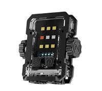 Kznifmk Mini Lampada Portachiavi Multifunzione Ricaricabile a Lunga Autonomia, Luce Viva, Avvertimento, Torcia Portatile per Esterni,
