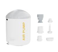 Kznifmk Mini pompa ad aria elettrica con lanterna a LED, compressore d'aria portatile per letto da all'aperto, gonfiaggio 3,5 Kpa e scarico