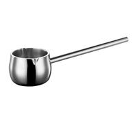 Kznifmk Mini scaldamani con manico lungo, scalda latte a induzione, piccola casseruola in acciaio inossidabile SUS316 triplo spessore (300 ml)