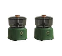 Kznifmk Mini Spremiaglio Elettrico Fili Tritacarne da Cucina Doppio Uso Tritacarne Ricaricabile per, Verde