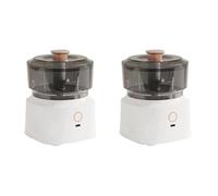 Kznifmk Mini Spremiaglio Elettrico Fili Tritacarne da Cucina Doppio Uso Tritacarne Ricaricabile per, Bianca