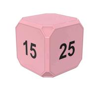 Kznifmk Mini Timer Digitale Flip-To-Change Rosa, Display LED, 4 Tempi Preimpostati, Doppia Modalità, Timer di Cottura con Conto Alla Rovescia