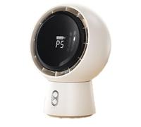 Kznifmk Mini Ventilatore Portatile con Circolazione D'Aria, Batteria Ricaricabile Tramite USB, 5000 MAh, Ventilatore da Tavolo Fili per Casa, 5 ()