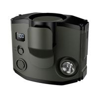 Kznifmk Mini ventilatore portatile con morsetto di dimensioni, ventilatore per collare portatile a batteria da 8000 mAh, potente ventilatore di raffreddamento verde militare