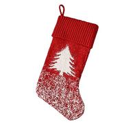 Kznifmk Natalizi Un Maglia Spessa Sacchetto Regalo Babbo Natale Pupazzo di Neve Cervo Sacchetti di Caramelle Homw Decorativi Appesi All'Albero di Natale A