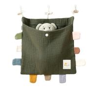 Kznifmk Organizer Laterale per Lettino In Cotone, Borsa Portaoggetti per Lettino, Borsa Portaoggetti, Borsa Appesa per Pannolini, Vestiti Giocattolo, H