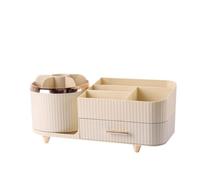 Kznifmk Organizer per il Trucco da Bancone con Cassetti Porta Pennelli per Trucco Girevole A 360° Capacità Organizzatore per la Cura Della Pelle per Vanità Facile Installazione Facile da Usare