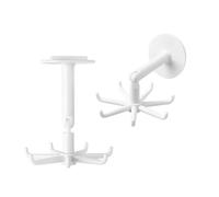 Kznifmk Organizer per Rack A Sette Artigli Ruotabile A 360 Gradi Multiuso da 10 Pezzi, Perforazione Richiesta, Gancio Durevole, Facile da Installare,