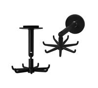 Kznifmk Organizzatore per Rack A Sette Artigli Ruotabile A 360 Gradi Multiuso da 10 Pezzi, Perforazione Richiesta, Gancio Durevole, Facile da Installare, Facile da Usare, Nero