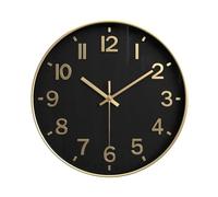Kznifmk Orologio moderno silenzioso per parete, orologio da parete con numeri 3D per cucina, camera da letto, soggiorno, ufficio, sala da pranzo, decorazione colore 6