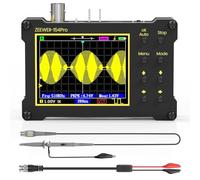 Kznifmk Oscilloscopio digitale portatile con generatore di funzioni integrate, frequenza di campionamento 40 MSa/S, larghezza di banda 18 MHz, supporta PWM, persistenza facile da usare