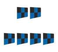 Kznifmk Pacchetto di 36 Pannelli di Schiuma Acustica Schiuma Cassa Uova Imbottitura Insonorizzata 1 Pollice X 12 Pollici X 12 Pollici Schiuma di Trattamenti Acustici Studio