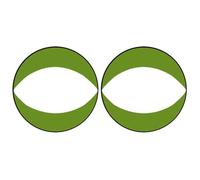 Kznifmk Pagaia per vela da kayak verde, kit per vela sotto il vento, vela pieghevole portatile per kayak