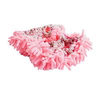 Kznifmk Pantofole con effetto mop, pulire il bagno (rosa)