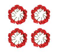 Kznifmk Papaveri in Seta di Alta qualità, 5 cm, 240 Pezzi, Fiori Artificiali, Papavero Fatto a Mano, Piccola Decorazione per Matrimoni (Rosso)