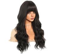 Kznifmk Parrucca big wave, capelli ricci, set testa , da , lunghi capelli ricci, naturale, nero, 64 cm, 1 set