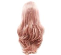 Kznifmk Parrucca da Cosplay, capelli lunghi ricci , moda, costume da Cosplay, capelli anime ondulati completi, parrucca per feste 70 cm, minutioso e