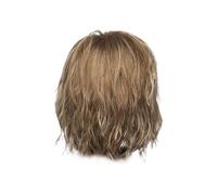 Kznifmk Parrucche Europee e Americane Stile Parrucca a Capelli Corti in Fibra con Gradiente di Colori per Le Donne con Frange, Facile da Usare e