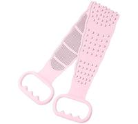 Kznifmk per il Corpo Da Bagno in Silicone Rosa, Massaggiatore per Doccia/Scrubber Esfoliante per Doccia/Scratcher Posteriore/Scrubber per la Pelle Del Corpo Pulizia Profonda