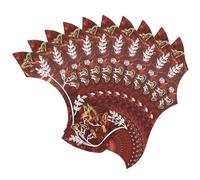 Kznifmk Piastra anti-graffio per chitarra acustica stampata piastra anti-graffio universale per chitarra folk rosso scuro