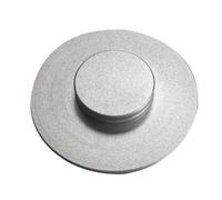 Kznifmk Pinza di stabilizzazione per giradischi in vinile LP Disco per Peso Stabilizzatore per CDM4 CDM3 Argento Foro Facile da Usare