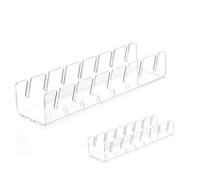 Kznifmk Porta Cappelli, 2 Pezzi Installazione, Organizer per Cappelli in Acrilico per 14 Berretti da Baseball, Porta Cappelli per Baseball, Trasparente