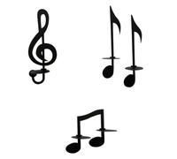 Kznifmk Portacandele a forma di chiave a forma di chiave per note musicali, espositore per candele, decorazione per interni, facile da installare e utilizzare