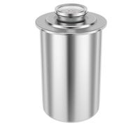 Kznifmk Pressa per carni in acciaio inox, Pressa per prosciutto di grande capacità con termometro, stampo per pressa per carne, salumi, forma rotonda, installazione semplice, facile da usare
