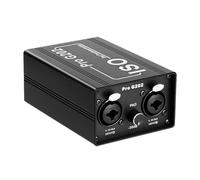 Kznifmk Pro G202 Annullamento di Rumore Doppio Canale 6.5 XLR Isolatore Audio Filtro Suono Attuale Mixer di Rumore Comune Microfono