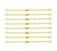 Kznifmk Prolunga magnetica per collana con estensione a catena regolabile per collane, chiusure e chiusure magnetiche dorate