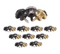 Kznifmk Pulsanti per cinghia per chitarra Straplocks Pin di Estremità Chiodo di Coda con Vite e Rondelle per Chitarra Acustica Chitarra Elettrica Straplocks Chitarra in Metallo 30 Pezzi